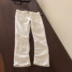 Girls white jeans.